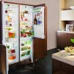 The built-in refrigerator is beautiful and very comfortable.