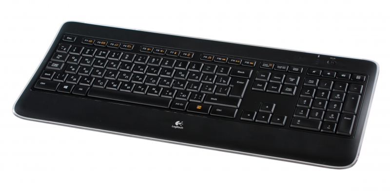 Logitech trådlöst upplyst tangentbord K800 svart USB