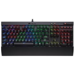 „Corsair Gaming K70 LUX RGB Cherry MX RGB“ raudona juoda USB