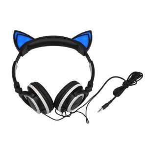 Headfones di orecchie di gatto incandescente