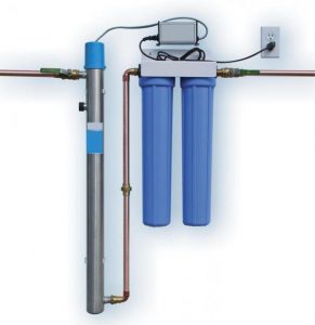 filter för rengöring av vatten från järn från en brunn